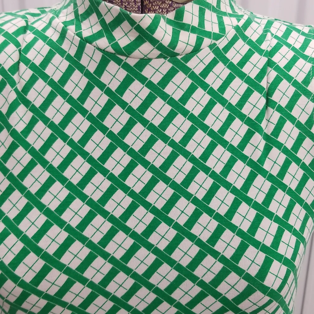 Charming Charlie's Green and White printed Dress - Picture 3 of 7